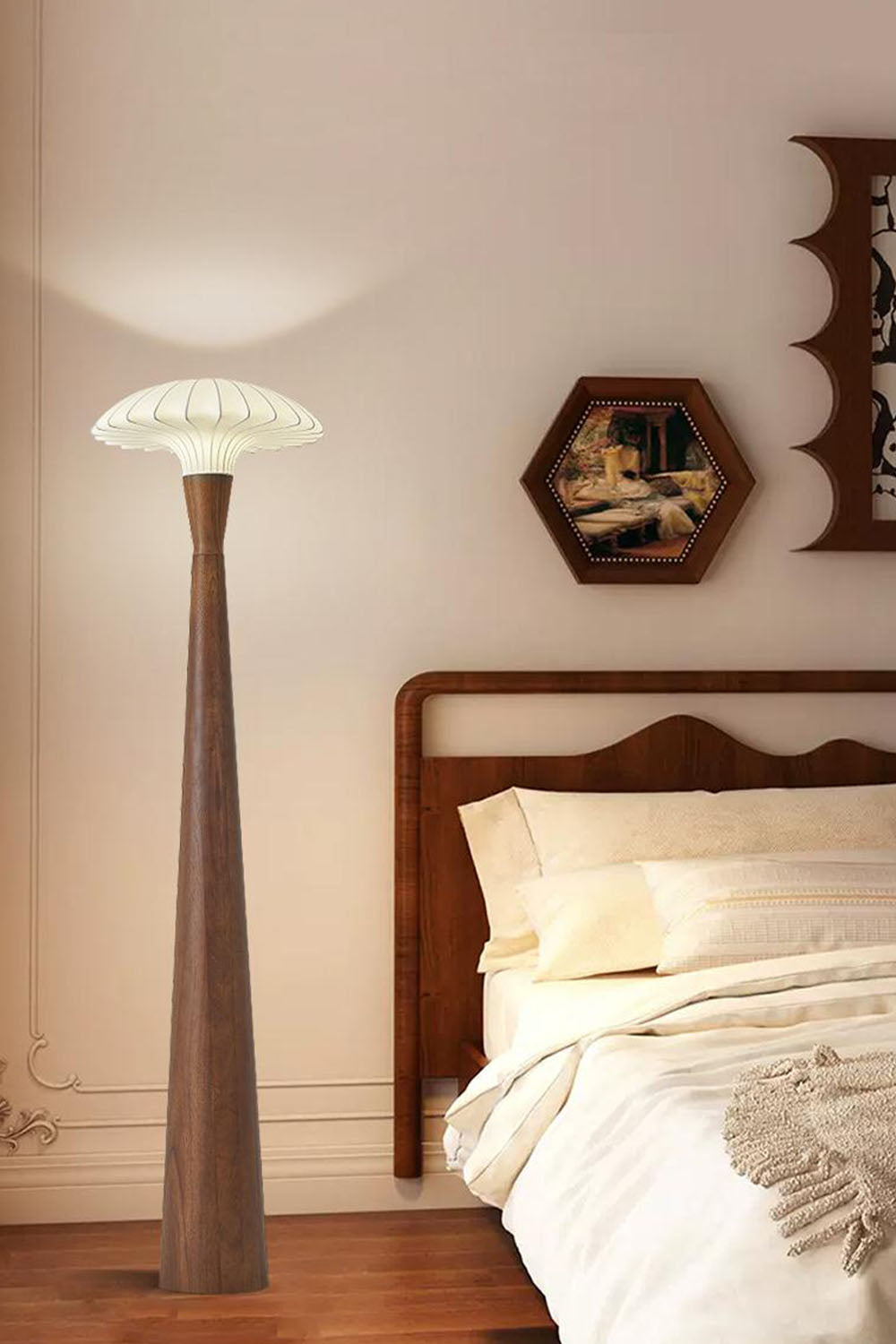 Silk Solid Wood Floor Lamp - view 7 | everlamps
