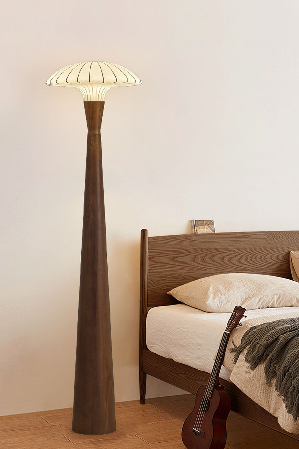 Silk Solid Wood Floor Lamp - view 8 | everlamps