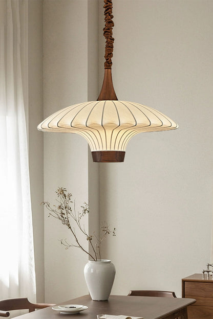 Silk Solid Wood Pendant Lamp - view 8 | everlamps