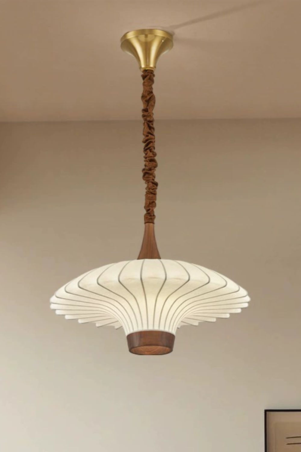 Silk Solid Wood Pendant Lamp - view 10 | everlamps