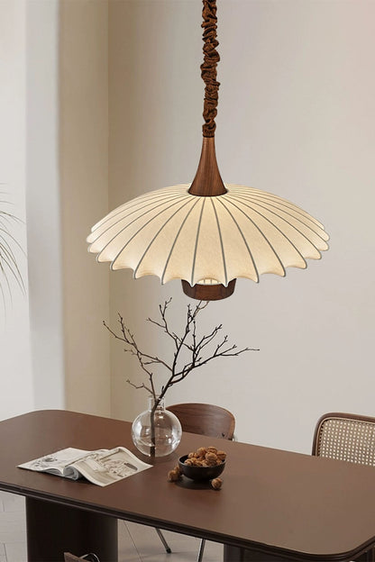 Silk Solid Wood Pendant Lamp - view 6 | everlamps