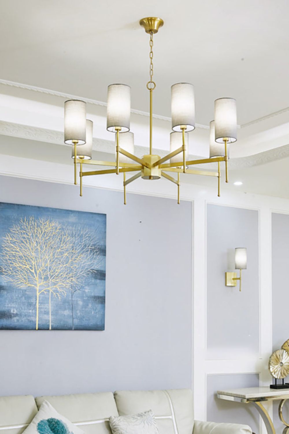 Silk Stem Chandelier - everlamps
