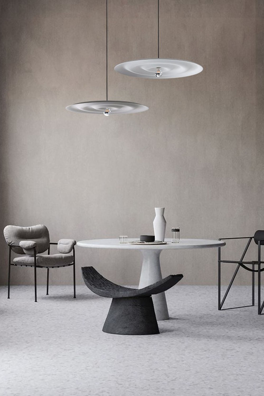 Simple Frisbee Pendant Light - view 2 | everlamps