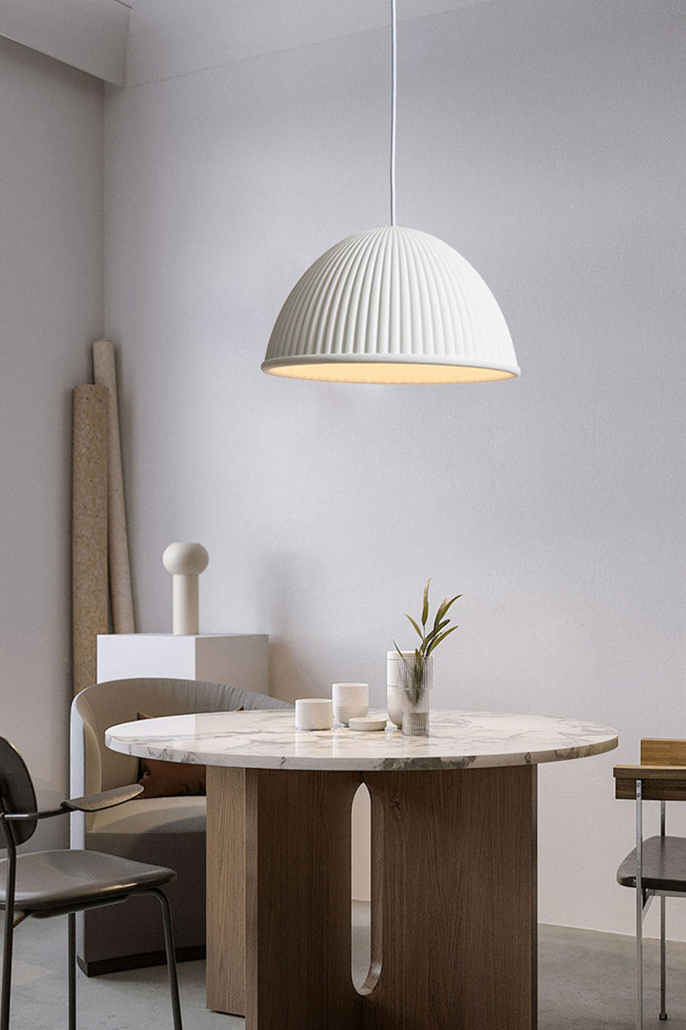 Simple Semicircular Inverted Pendant Light - view 6 | everlamps