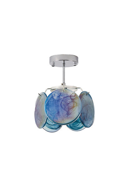 Single-tier Vistosi Style Glass Disc Ceiling Light | everlamps