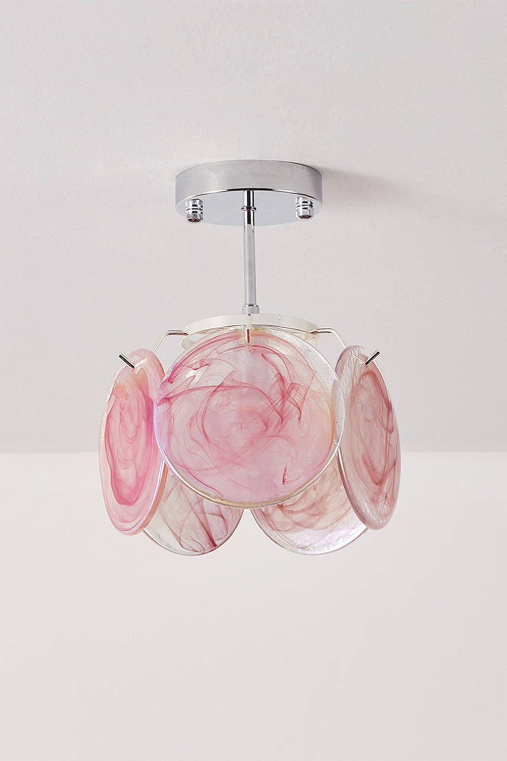 Single-tier Vistosi Style Glass Disc Ceiling Light - view 10 | everlamps