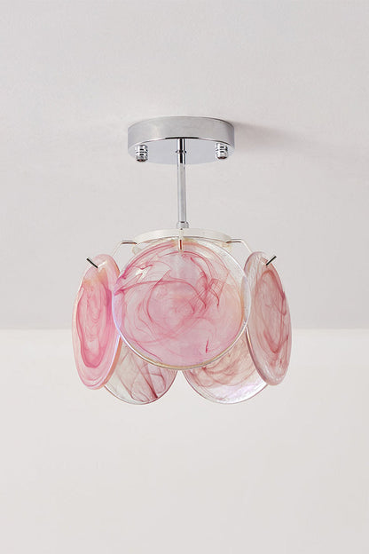 Single-tier Vistosi Style Glass Disc Ceiling Light - view 10 | everlamps