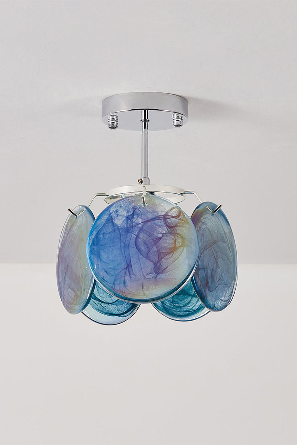 Single-tier Vistosi Style Glass Disc Ceiling Light - view 9 | everlamps