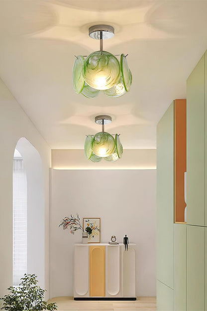 Single-tier Vistosi Style Glass Disc Ceiling Light - view 6 | everlamps