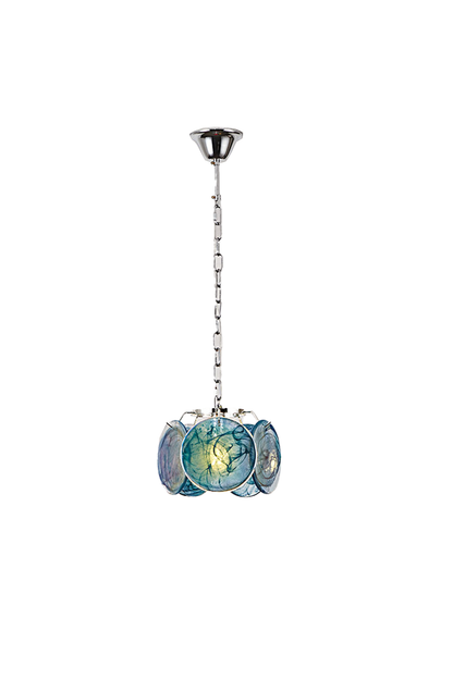 Single-tier Vistosi Style Glass Disc Pendant Light - view 3 | everlamps
