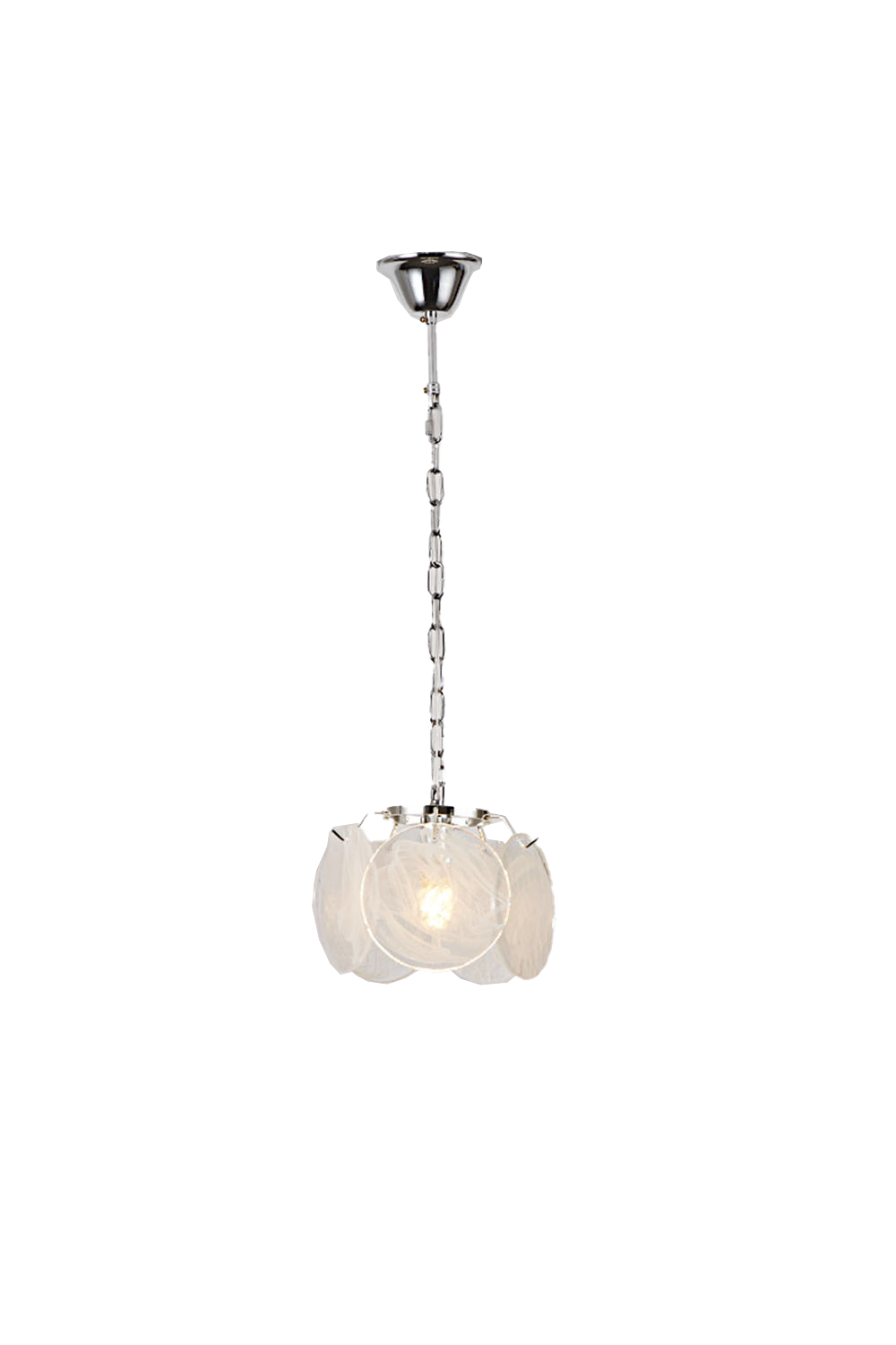 Single-tier Vistosi Style Glass Disc Pendant Light - view 5 | everlamps