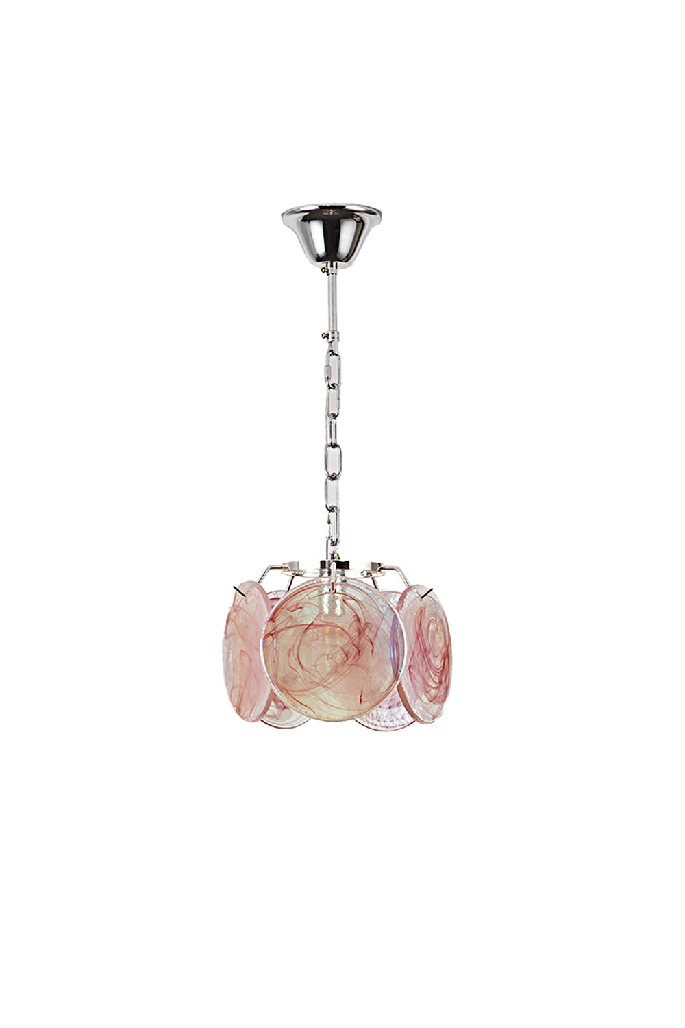 Single-tier Vistosi Style Glass Disc Pendant Light | everlamps