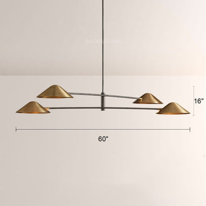 Sivlian 4-Light Linear Chandelier