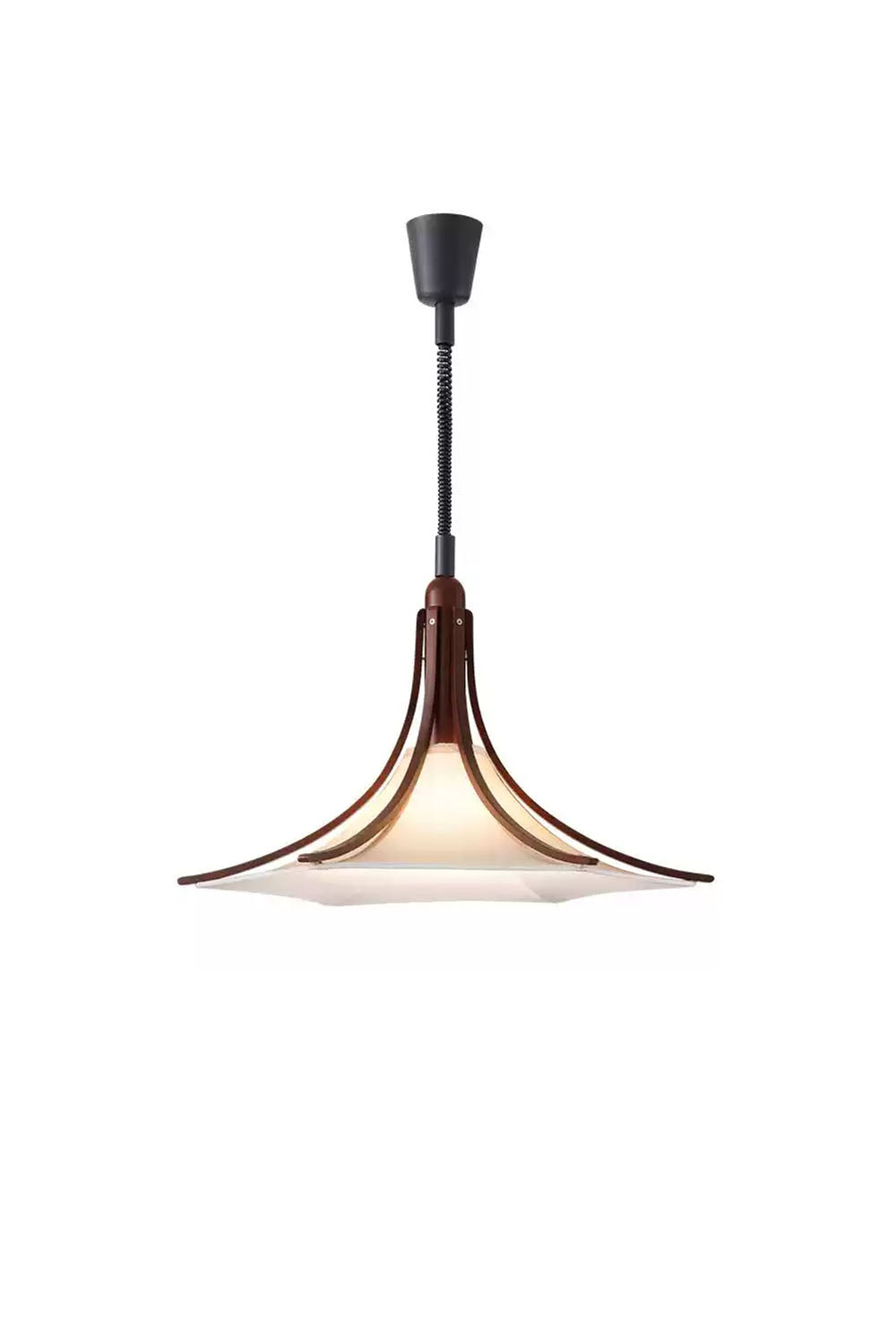 Solid Wood Vintage Trumpet Pendant Lamp | everlamps
