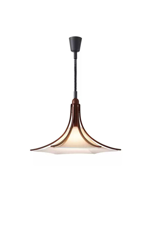 Solid Wood Vintage Trumpet Pendant Lamp | everlamps