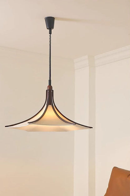 Solid Wood Vintage Trumpet Pendant Lamp - view 6 | everlamps