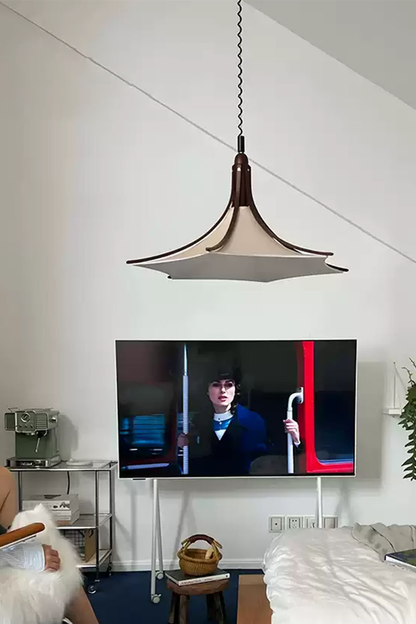 Solid Wood Vintage Trumpet Pendant Lamp - view 7 | everlamps