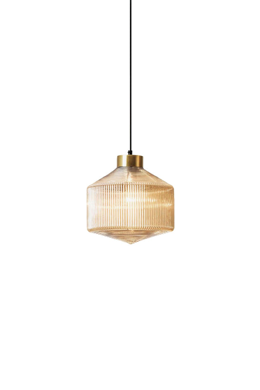 Spiral Faceted Glass Pendant Light | everlamps