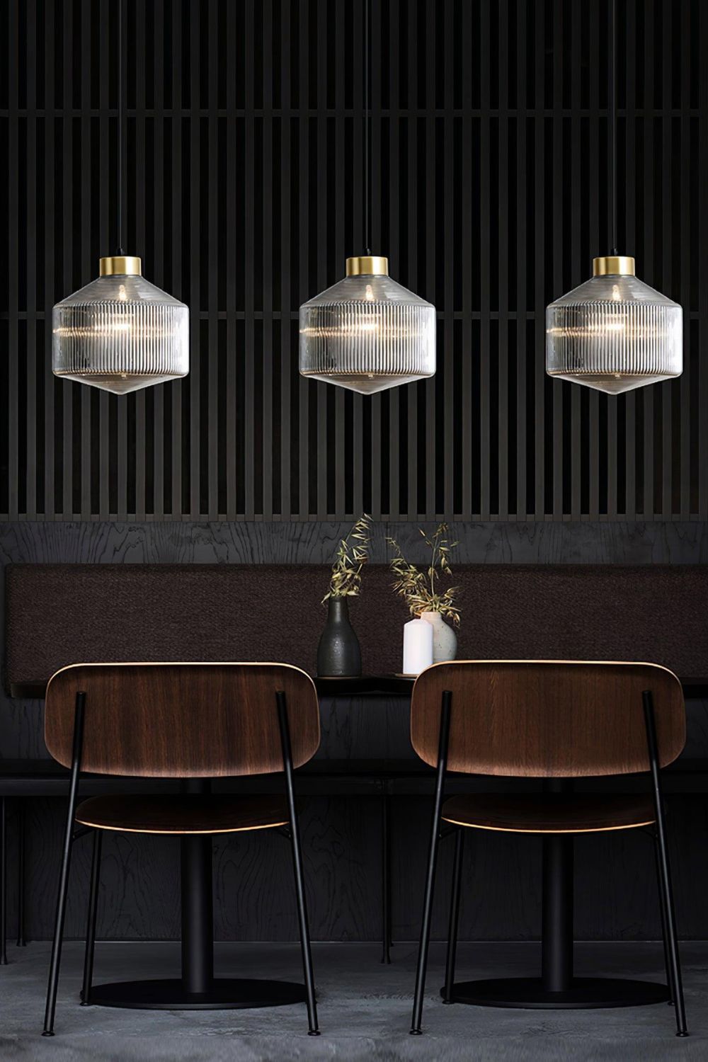 Spiral Faceted Glass Pendant Light - view 9 | everlamps
