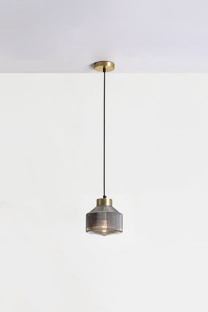 Spiral Faceted Glass Pendant Light - view 13 | everlamps