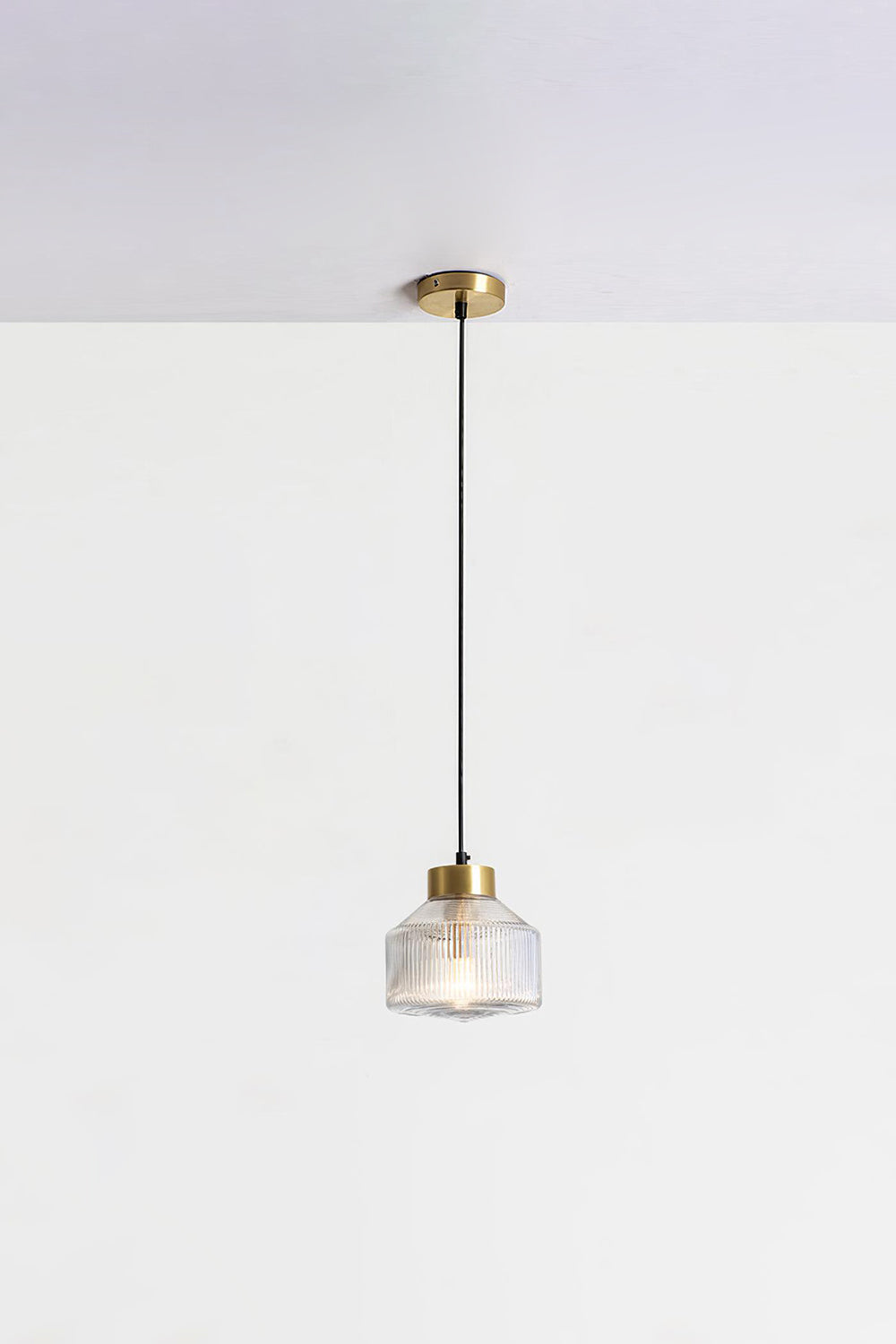 Spiral Faceted Glass Pendant Light - view 14 | everlamps