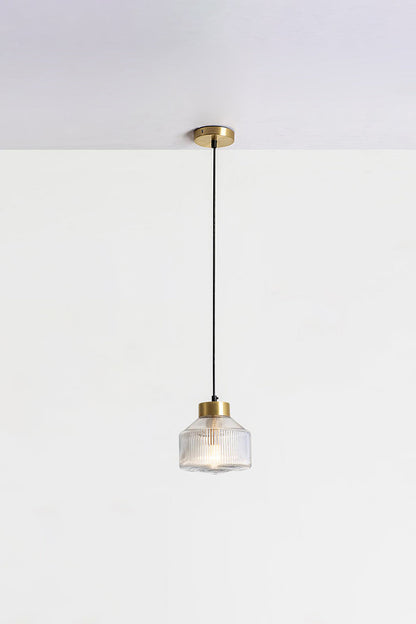 Spiral Faceted Glass Pendant Light - view 14 | everlamps