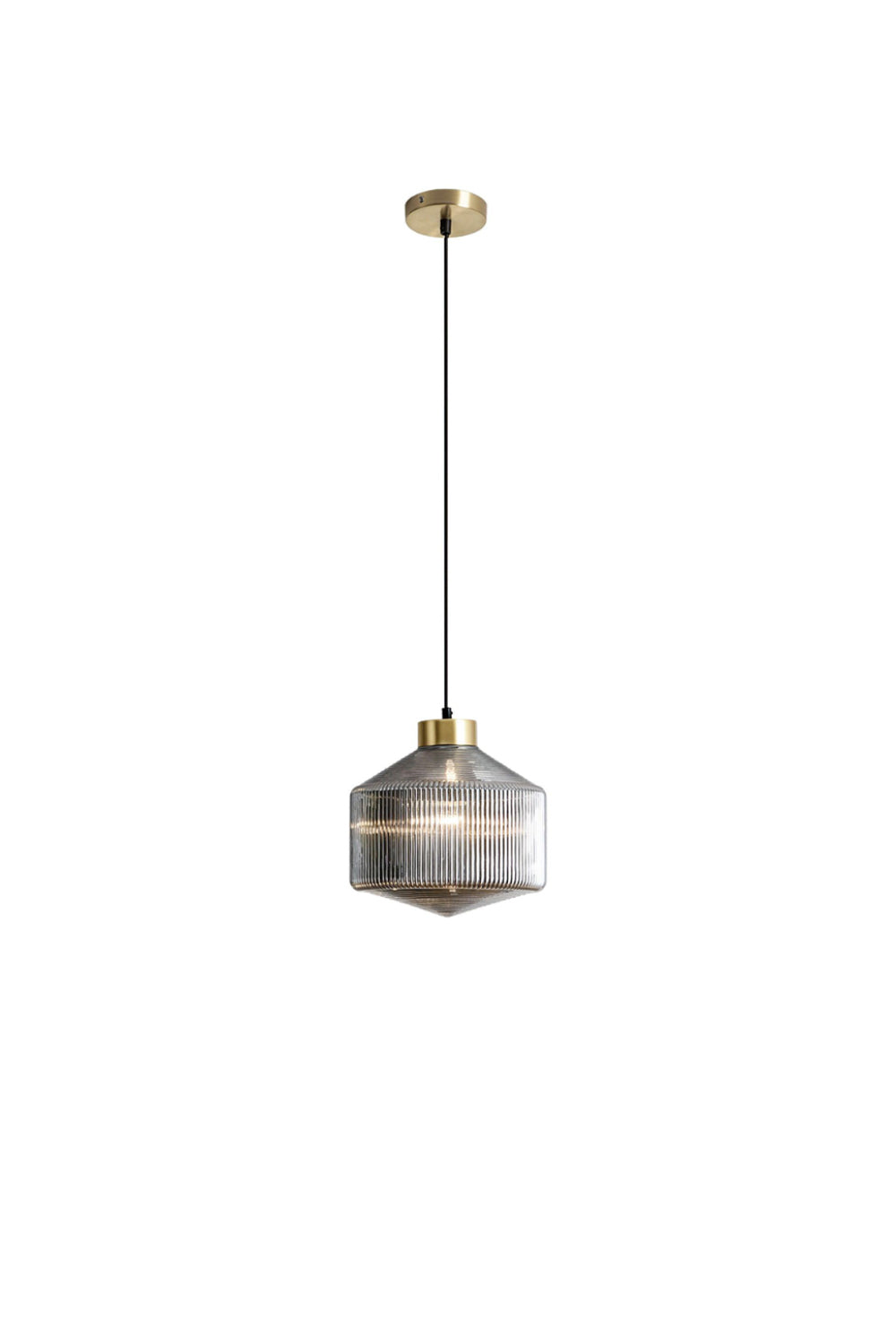 Spiral Faceted Glass Pendant Light - view 15 | everlamps