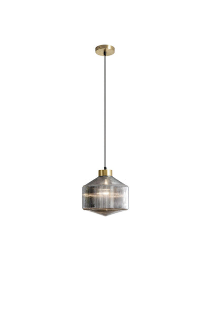 Spiral Faceted Glass Pendant Light - view 15 | everlamps