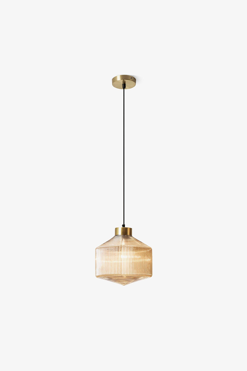Spiral Faceted Glass Pendant Light - view 12 | everlamps