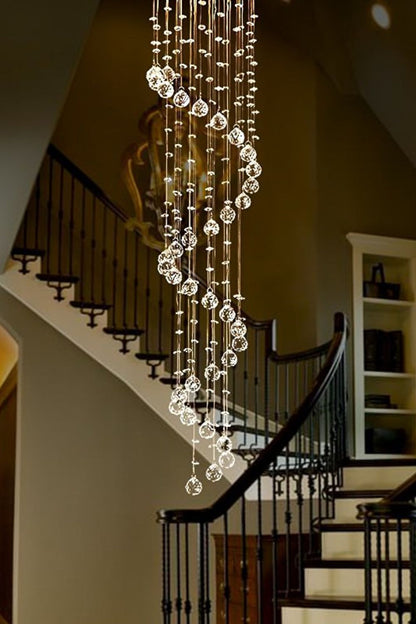 Spiral Raindrop Crystal Chandelier - everlamps