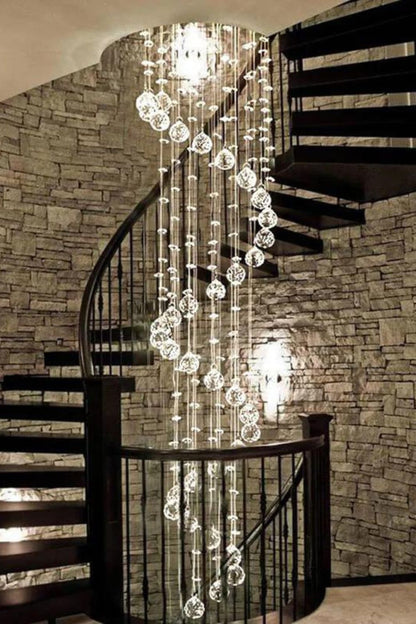 Spiral Raindrop Crystal Chandelier - everlamps