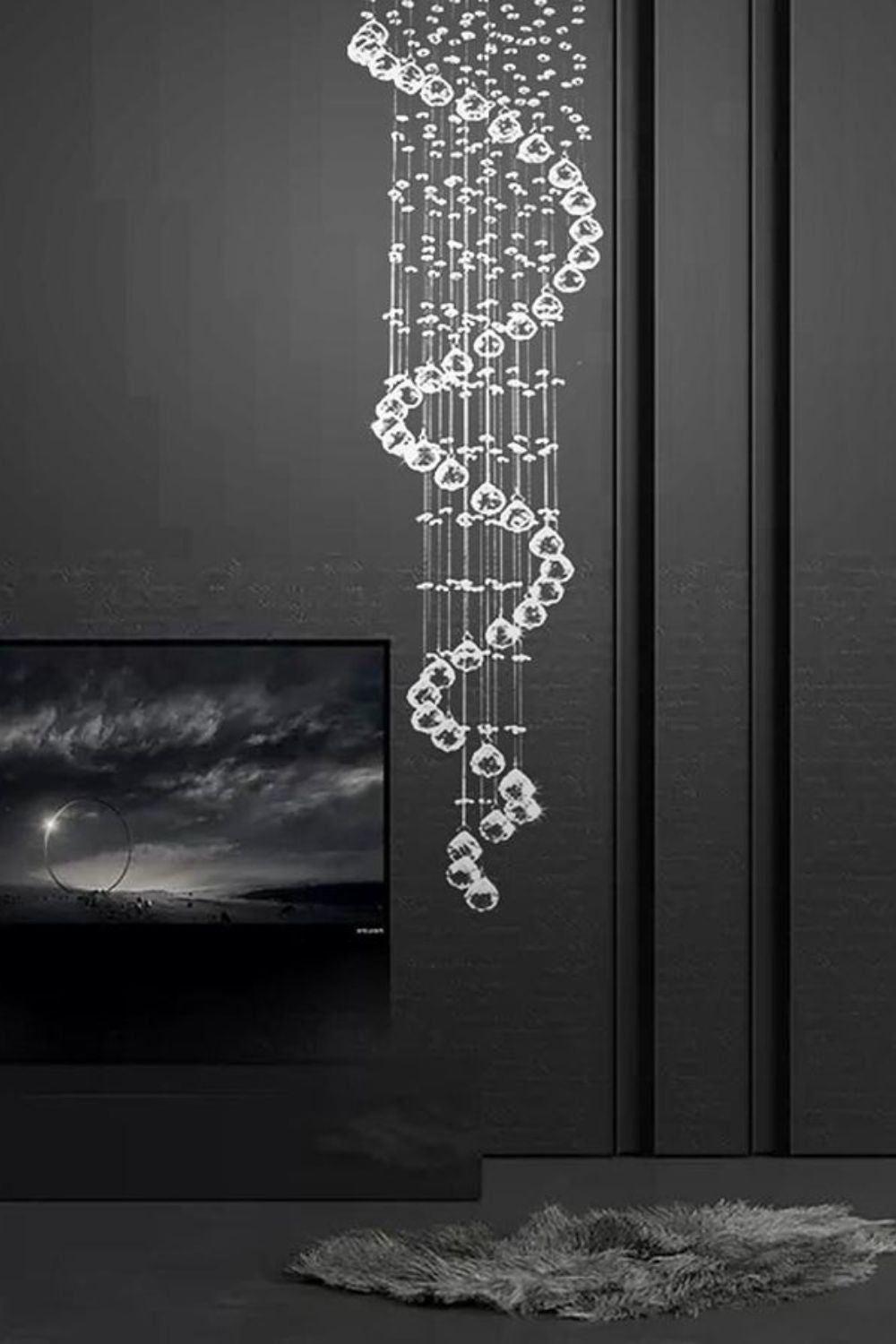 Spiral Raindrop Crystal Chandelier - everlamps