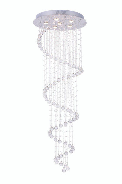 Spiral Raindrop Crystal Chandelier - everlamps