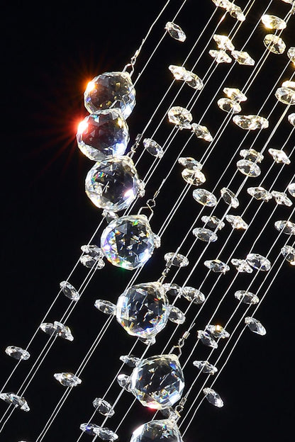 Spiral Raindrop Crystal Chandelier - everlamps