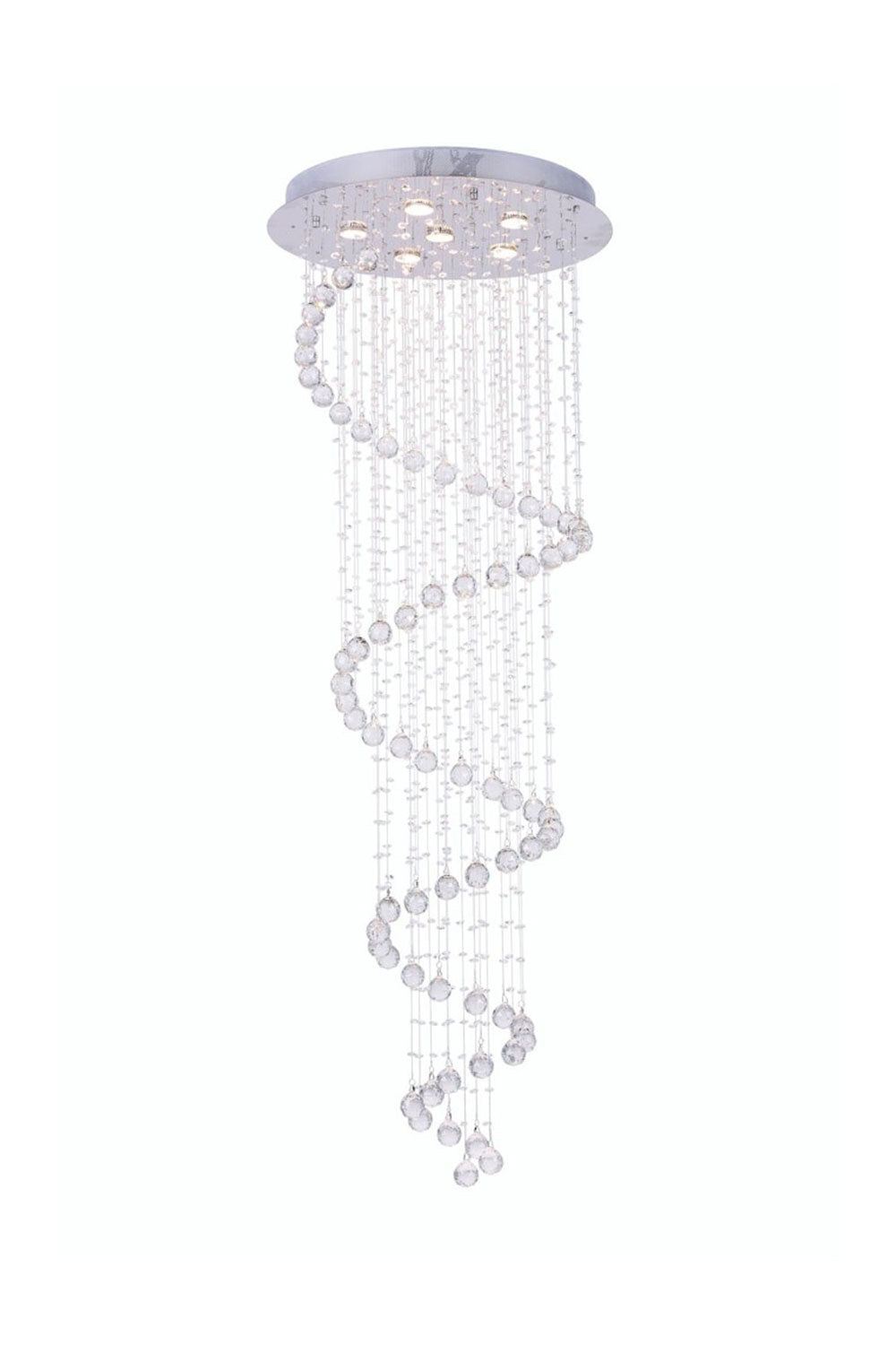 Spiral Raindrop Crystal Chandelier - everlamps