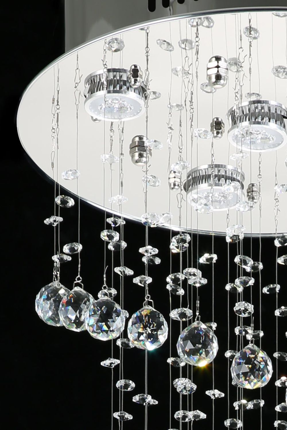 Spiral Raindrop Crystal Chandelier - everlamps