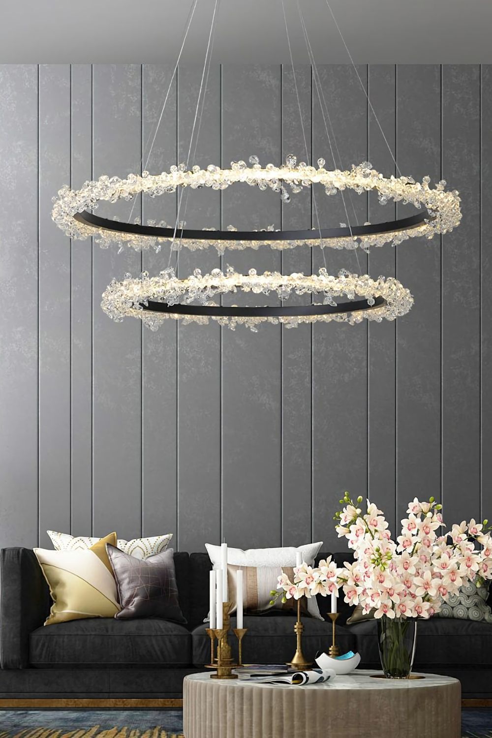 Spiridon Crystal Chandelier - everlamps