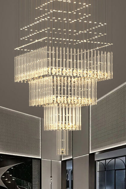 Square Crystal Chandelier - everlamps