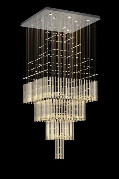 Square Crystal Chandelier - everlamps