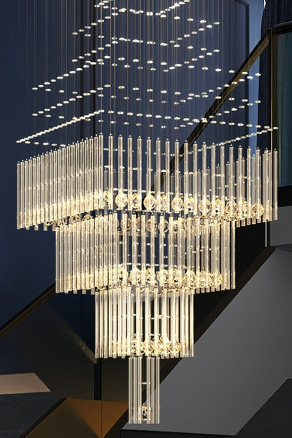 Square Crystal Chandelier - everlamps