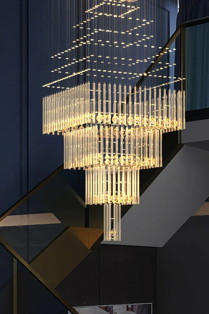 Square Crystal Chandelier - everlamps