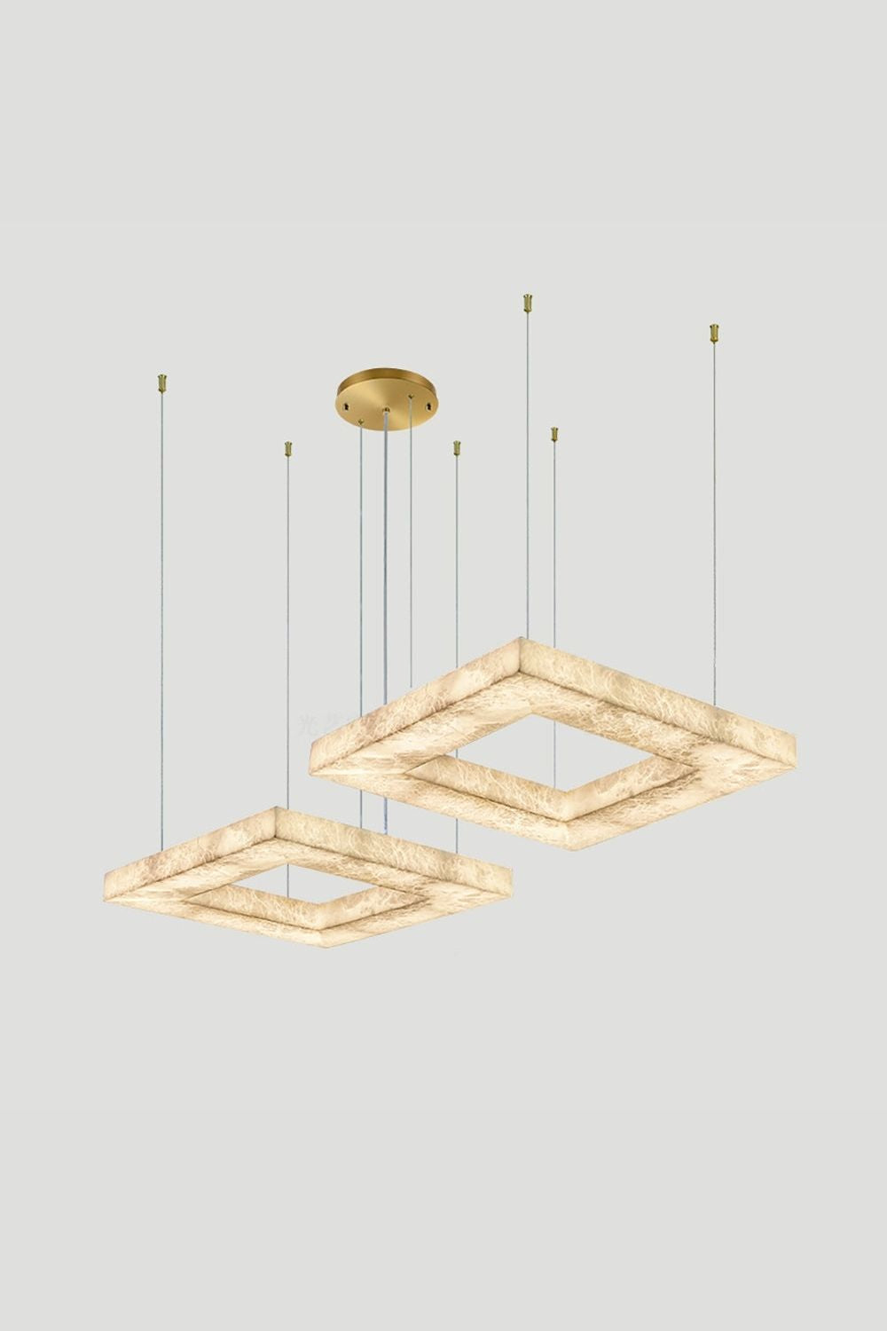 Oval Anita Alabaster Chandelier - view 12 | everlamps