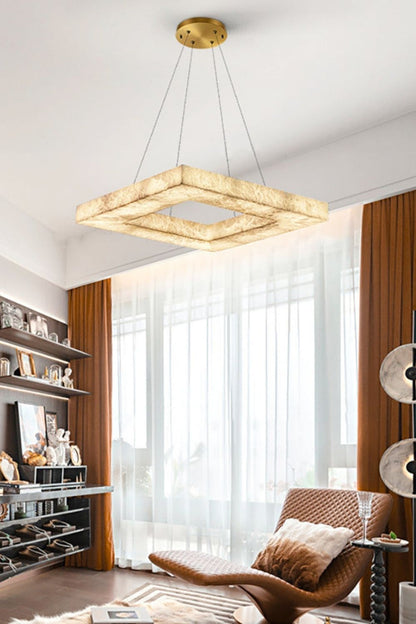 Oval Anita Alabaster Chandelier - view 5 | everlamps
