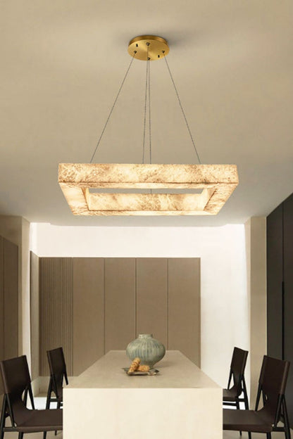 Oval Anita Alabaster Chandelier - view 7 | everlamps