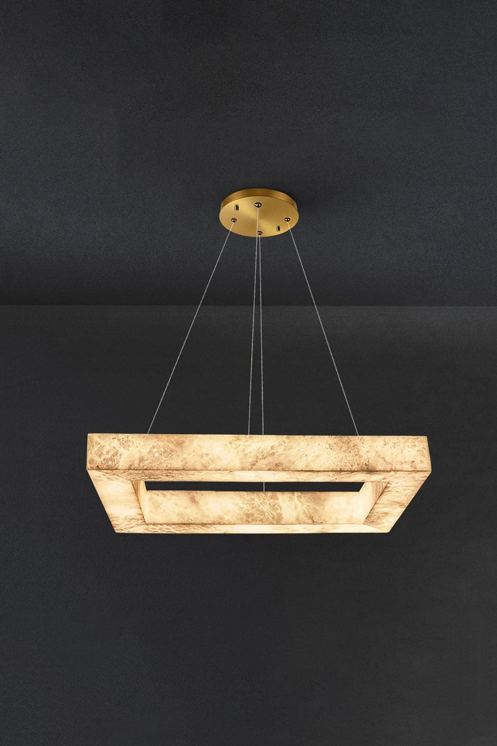 Oval Anita Alabaster Chandelier - view 9 | everlamps
