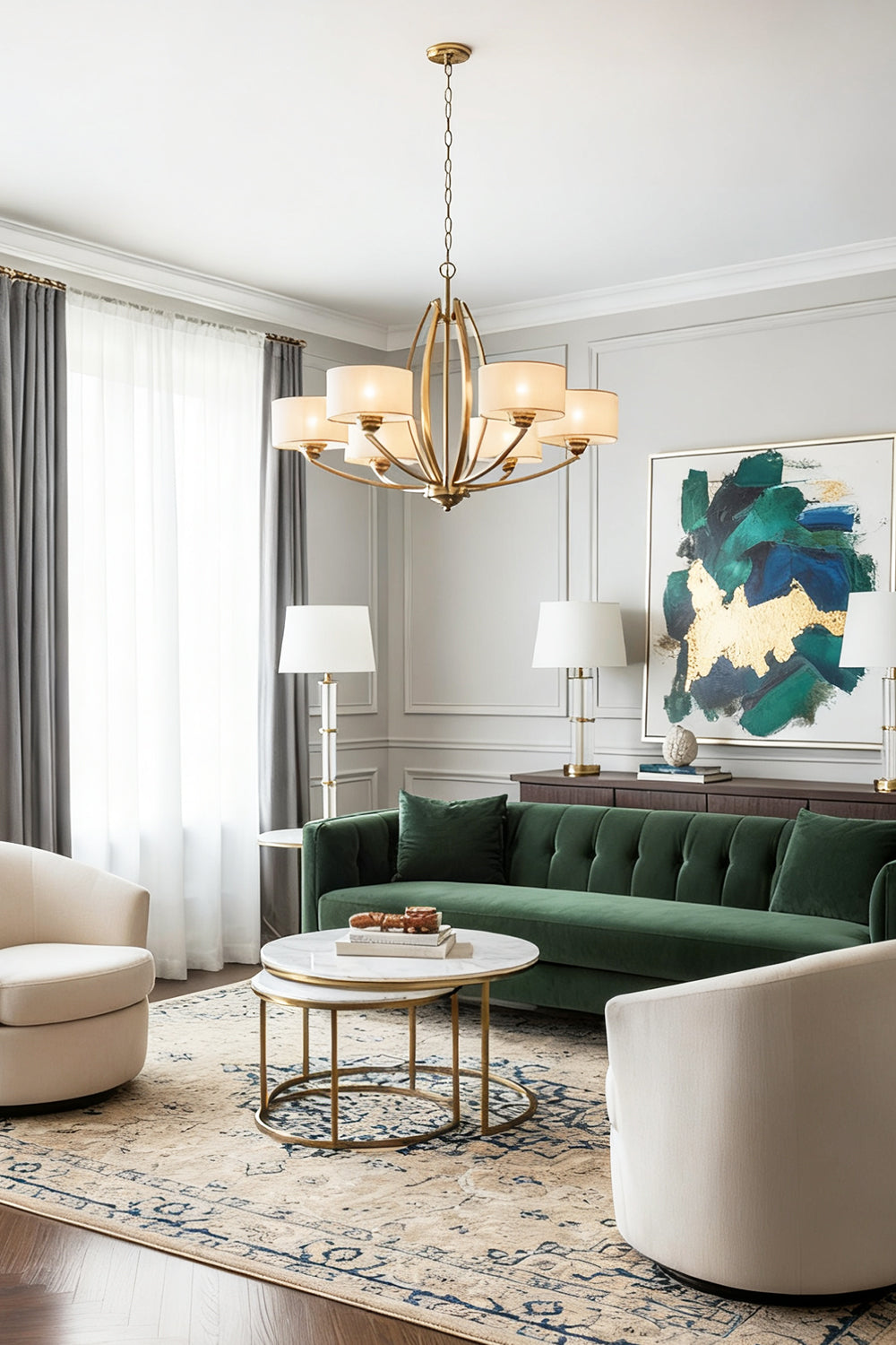Stiffel Avira Chandelier - view 2 | everlamps