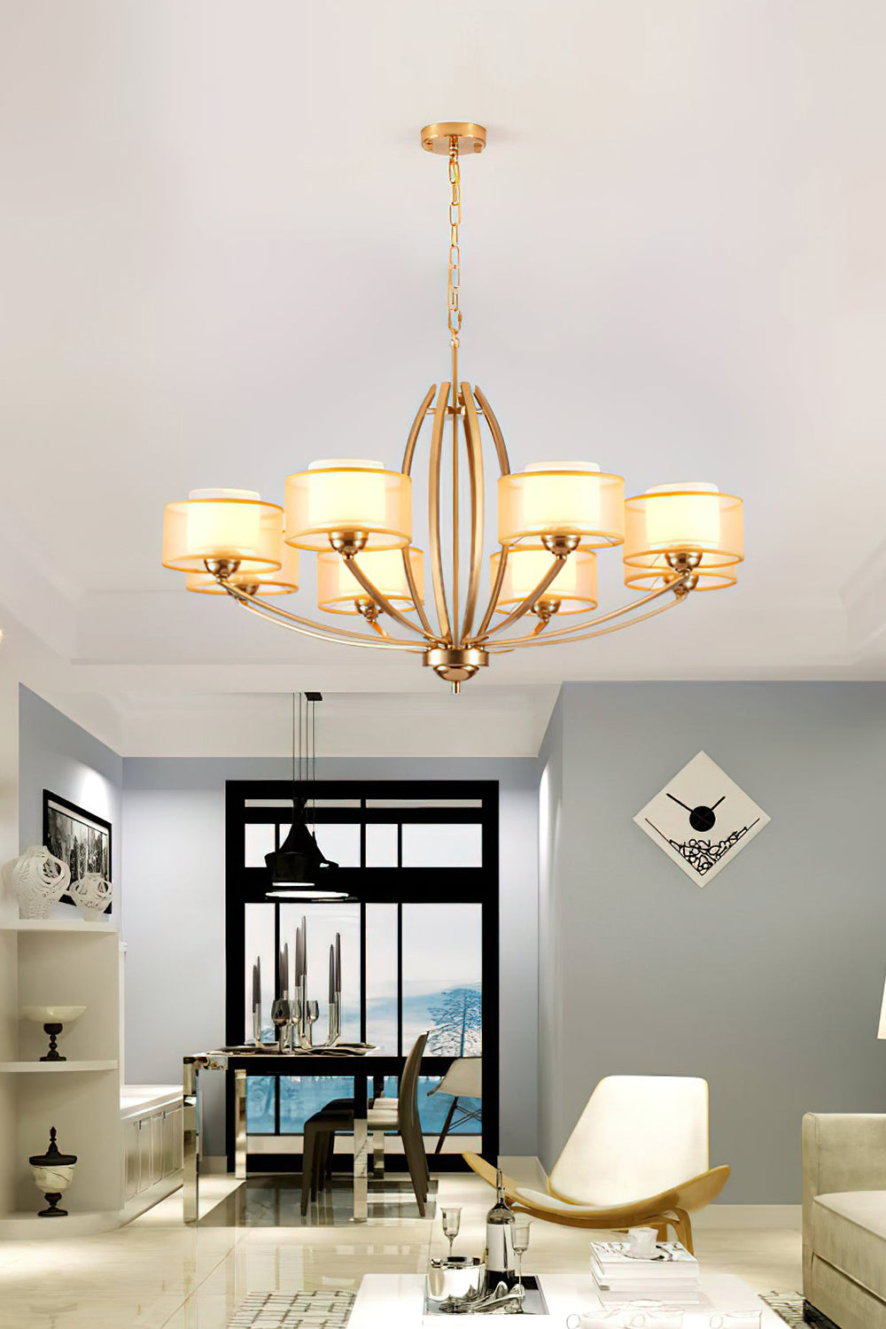 Stiffel Avira Chandelier - view 9 | everlamps