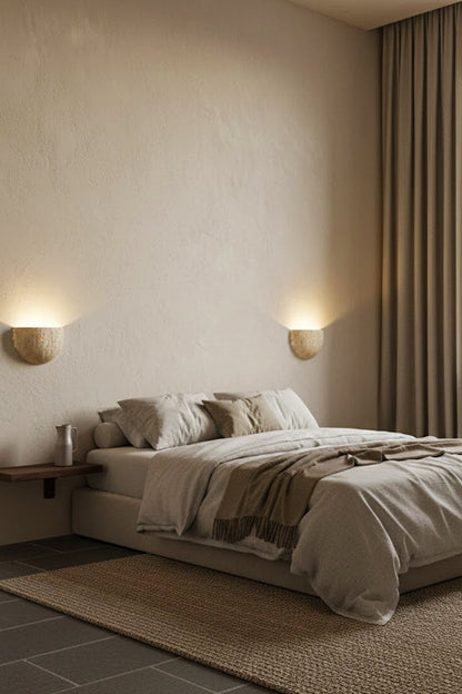 Stone Bowl Wall Light - view 3 | everlamps
