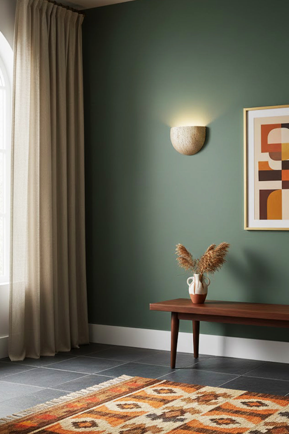 Stone Bowl Wall Light - view 7 | everlamps
