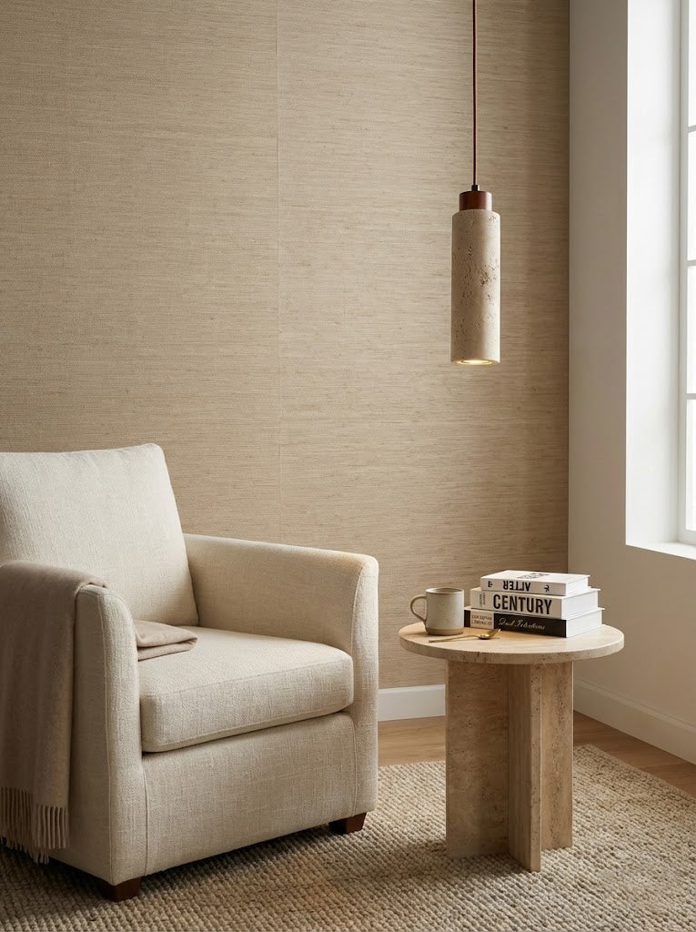 Stone Cylinder Pendant Light - view 6 | everlamps